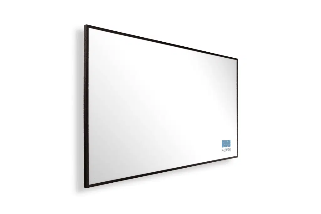 Hybrid mirror heater with Bluetooth speaker
