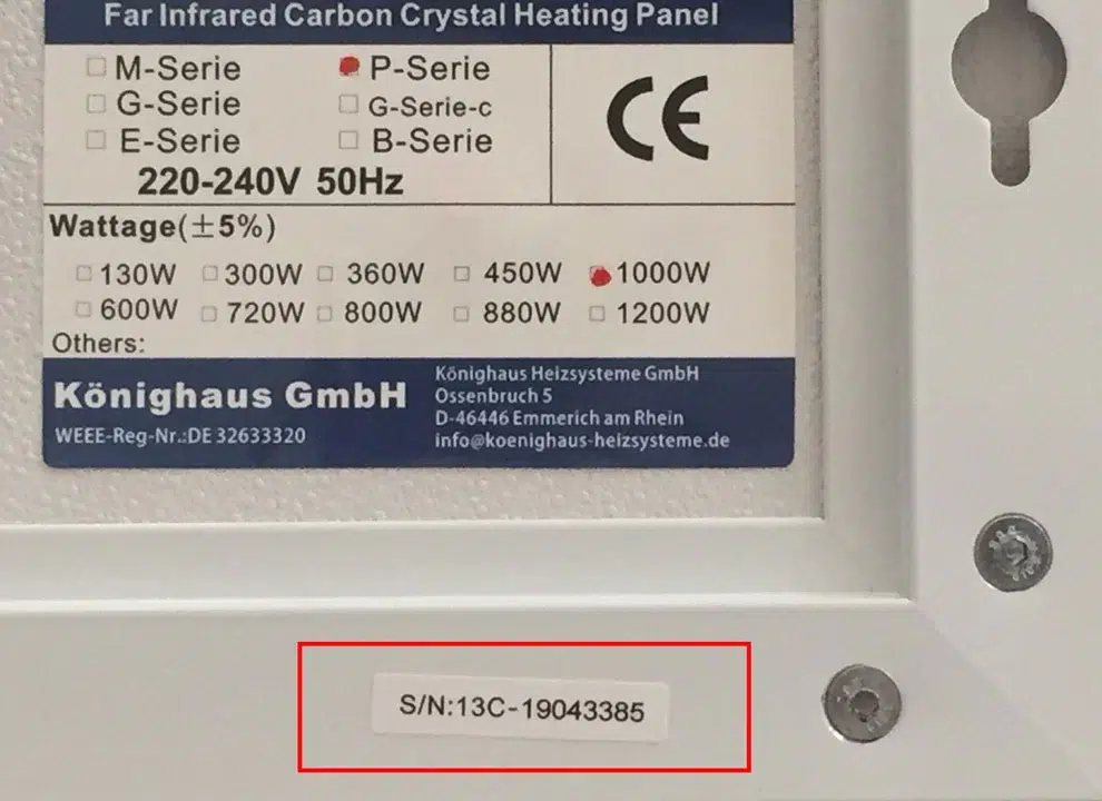 How to find your serial number