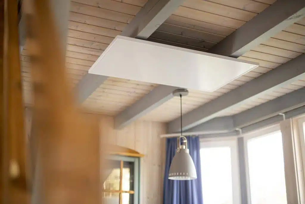 How does ceiling heating work